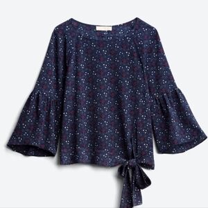 MICHAEL KORS Sweetheart Tie Blouse